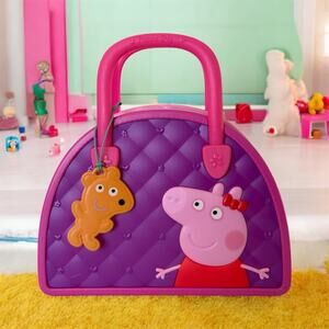 Peppa Pig’s Hand Bag Purse Teddy Charm Dress up Pretend Play Kids Toy Years 3+